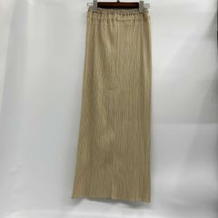 PLEATS PLEASE スカート 無地 ベージュ - メルカリ