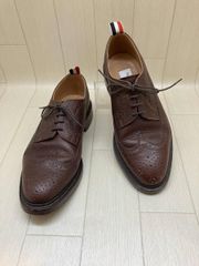 THOM BROWNE ウイングチップシューズ UK6 英国製 - メルカリ
