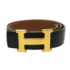 HERMES Hバックル レザーベルト ブラウン - メルカリ