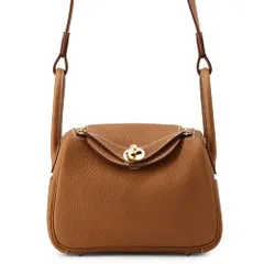 エルメス ハンドバッグ リンディ ミニ ゴールド/ゴールド金具 トリヨンクレマンス G刻印 HERMES バッグ 2wayショルダーバッグのサムネイル