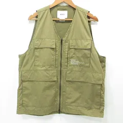 【三重本店】 中古 W)TAPS | ダブルタップス LRRP VEST COPO WEATHER コーポウェザーベスト 22SS ロゴ刺繍 ミリタリー 221WVDT-JKM01 カーキグリーン サイズ：2 【95】のサムネイル