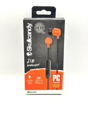 未使用 Skullcandy JIB Wireless スカルキャンディ JIB ワイヤレス カナル型 Bluetooth イヤホン イヤフォン S2DUW レッド ブラックのサムネイル