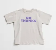 【サンプル品】125cm オーガニックコットンNO THANKS Tライトグレーのサムネイル