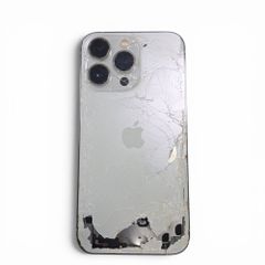iPhone14pro シルバー ジャンク 部品取り 液晶破損 背面ガラス割れ