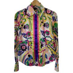 ETRO 長袖シャツ 花柄 イタリア製 サイズ44 - メルカリ