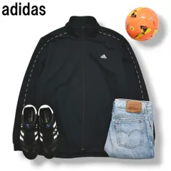 アディダス adidas トラック ジャケット ジャージ ジップアップ ジャンパー パフォーマンス ロゴ L ブラック スポーツ ウェア ストリート カジュアル タウンユース レジャー メンズのサムネイル