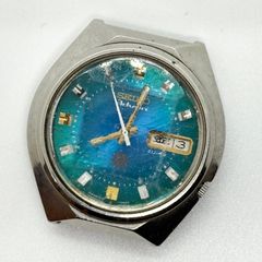 ゆま様 SEIKO QR 青文字盤 カットガラス 73年製 稼働 - メルカリ
