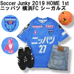 サッカージャンキー Soccer Junky ニッパツ 横浜FC シーガルズ 2019 HOME 1st ＃27 ユニフォーム ゲーム シャツ M ライトブルー なでしこリーグ レディース ♪のサムネイル