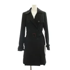 マックスマーラ ウィークエンドライン MAX MARA WEEKEND LINE トレンチコート ロング アウター I J 44 黒 ブラック ダブルブレスト 長袖 ベルト付き 50211537075 /YM44のサムネイル