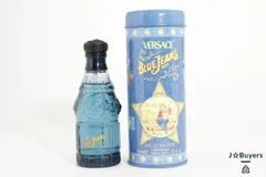 Bf2741 VERSACE ブルージーンズ BLUE JEANS MAN 75ml 香水 オードトワレ イタリア製 缶ケース付き 収納付き コレクション インテリア 瓶底に欠けあり 残量8割以上のサムネイル