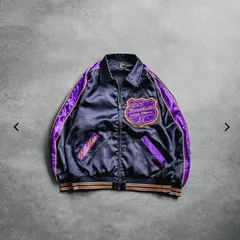 【極美品】Needles Stadium Jacket Poly Sateen XS スタジャン サテンのサムネイル
