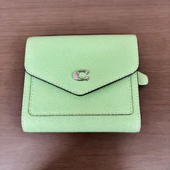 (o2226) COACH コーチ ウィン スモールウォレット 三つ折財布 ピスタチオ ミニウォレット コンパクトウォレットのサムネイル