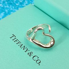極美品✨️ ティファニー オープンハート リング 15号 925 シルバー
