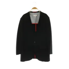 ドレステリア DRESSTERIOR 背抜き ノーカラージャケット シングル XL ブラック /HK ■OSのサムネイル