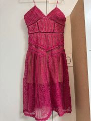 極美品 セルフポートレイト 花柄 ノースリーブワンピース レース