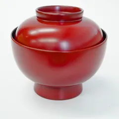 越前漆器　古代朱蓋付雑煮椀　新品・未使用品のサムネイル
