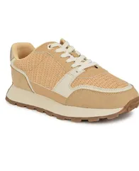ナインウェスト レディース シューズ スニーカー レース Nine West Womens Kalah Casual LaceUp Sneakers Light Naturalのサムネイル