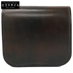 LAST CROPS　ラストクロップス　マーブルブラック ラフアウト HORWEEN社 シェルコードバン SPANKER I/スパンカーI 二つ折り財布のサムネイル