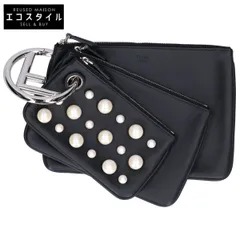 FENDI　フェンディ　美品 8BS001 パールスタッズ トリプレット ポーチ マルチクラッチバッグのサムネイル