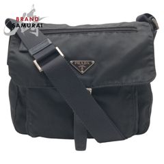PRADA プラダ A4 メッセンジャーバッグ 三角ロゴ ブラック - メルカリ