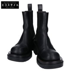 極美品 ビューティフルシューズ 厚底サイドゴアブーツ ブラック24.5cm