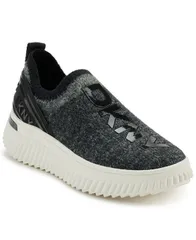 ダナ キャラン ニューヨーク レディース シューズ スニーカー DKNY Womens Leighton Slip On Sneakers Blacklight grey ブラックのサムネイル