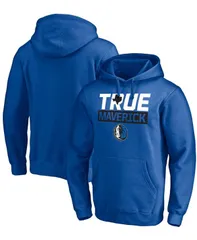 ファナティクス メンズ アウター パーカー・スウェット パーカー Fanatics Mens Blue Dallas Mavericks Post Up Hometown Collection Pulのサムネイル
