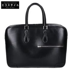 WILDSWANS　ワイルドスワンズ　WEBBER/ウェーバー ブラック サドルプルアップ タンニン鞣し Wマチ式ビジネスブリーフケース　-のサムネイル