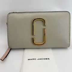 MARC JACOBS マークジェイコブス 二つ折り財布 ダブルJロゴ ベージュ系 バイカラーのサムネイル