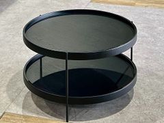 極美品】関家具 センターテーブル タンブル ブラック 家具 テーブル
