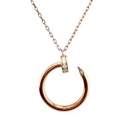 Cartier カルティエ 釘モチーフ ネックレス ゴールドカラー 44cm