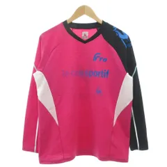 ルコックスポルティフ Le coq sportif Tシャツ L ピンク 黒 ブラック Vネック 長袖 ロゴ /NU ■ECF006のサムネイル