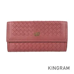 ボッテガヴェネタ BOTTEGA VENETA イントレチャート レザー 長財布 二つ折り ju【中古】のサムネイル
