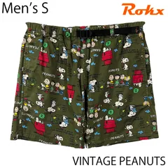 【USED／メンズS】ROKX x VINTAGE PEANUTS クライミングショーツ オリーブのサムネイル
