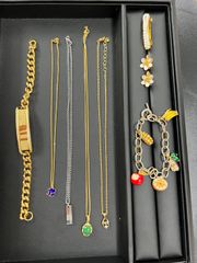 ヴィンテージ ニナリッチ パールネックレス ゴールド調装飾 ドロップチャーム ヴィンテージ ニナリッチ パールネックレス ゴールド調装飾 ドロップ