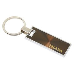 PRADA プラダ キーリング チャーム プレート イタリア製 保存箱 付き