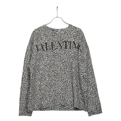 ヴァレンティノ ロゴプリント レオパード スウェット トレーナー サイズ L ブラック ホワイト コットン ポリウレタン メンズ VALENTINO【1-0264504】のサムネイル
