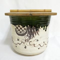 茶道具 水屋甁 割蓋付き 織部 - メルカリ