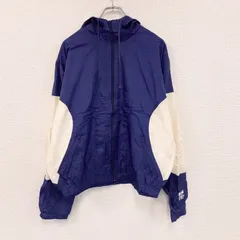 IN SPORT　フルジップナイロンジャケット　青　ブルー　Mサイズ　古着【値引き交渉OK！】のサムネイル