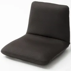 【美品】セルタン 座椅子 和楽チェア Sサイズ メッシュブラック コンパクト リクライニング 日本製 折りたたみ【MY0626】のサムネイル