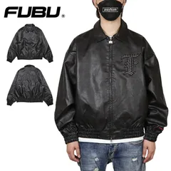 FUBU ジャケット フブ フェイクレザージャケット アウター メンズ レディース ブランド 大きいサイズ おしゃれ おすすめ 人気 黒 ストリート fubu25aw006 ブラック M L XL XXLのサムネイル