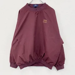 ～00s　VANTAGE　プルオーバージャケット　ウインドブレーカー　刺繍入り　ヴィンテージ　ボルドー　Lサイズ　古着【値引き交渉OK！】のサムネイル