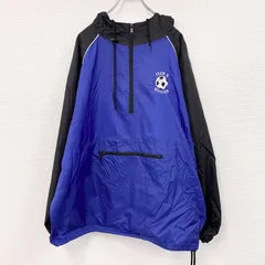 90s～　SPORT‐TEK　スポーツテック　アノラックパーカー　ヴィンテージ　青　ブルー　2XLサイズ　古着【値引き交渉OK！】のサムネイル