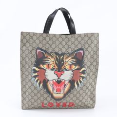 GUCCI GGスプリーム アングリーキャット LOVEDバックパック - メルカリ