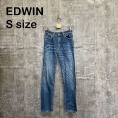 [k-631]EDWIN 에드윈 EDWIN 155 W30 데님 팬츠 청바지 블루 블루 스트레이트 일본제 아메카지 USA 헌옷