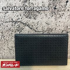 ◇Salvatore Ferragamo 長財布 ガンチーニ ブラック 訳あり - メルカリ