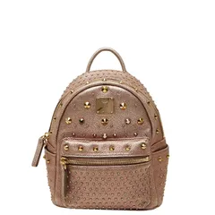 エム シー エム スタッズ リュック バックパック ピンク レザー レディース MCM【1-0276109】のサムネイル