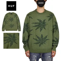 HUF セーター ハフ ニット トップス メンズ レディース ブランド 大きいサイズ おしゃれ おすすめ 人気 スケボー スケーター ストリート huf23aw016 グリーン M L XL XXLのサムネイル