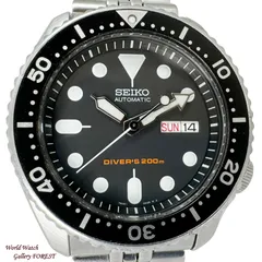 【セイコー SEIKO☆ブラックボーイ】SKX007K2 メンズ腕時計 中古 SKX007K2 7S26-0020自動巻き ダイバーズ 200Mのサムネイル
