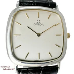 【OMEGA オメガ☆デビル】ヴィンテージ アンティーク クオーツ 中古 スクエア シルバー文字盤 メンズ腕時計のサムネイル